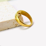 Aurore | Women Ring with Dome Design and Gold Finish