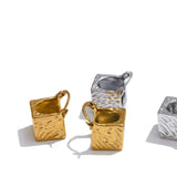 Valonne | Women Earrings with Cube Design and Gold Coating