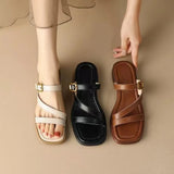 Tahlia | Women's Sandals with Double-Strap and Square Toe