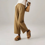 Daria | Women's Quilted Wide Leg Pants with High Waist