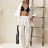 Wrenley | Women's Cotton Two Piece Set Pants