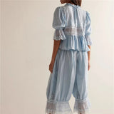 Amelia | Women's Cotton Two Piece Set Bloomers