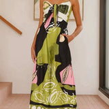 Montclair | Women's Printed Wide Leg Cami Jumpsuit