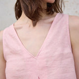 Mara | Women Top With Linen Reversible Neck