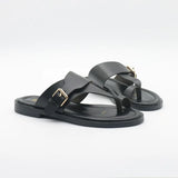 Valencia | Women's Leather Sandal with Buckle and Support