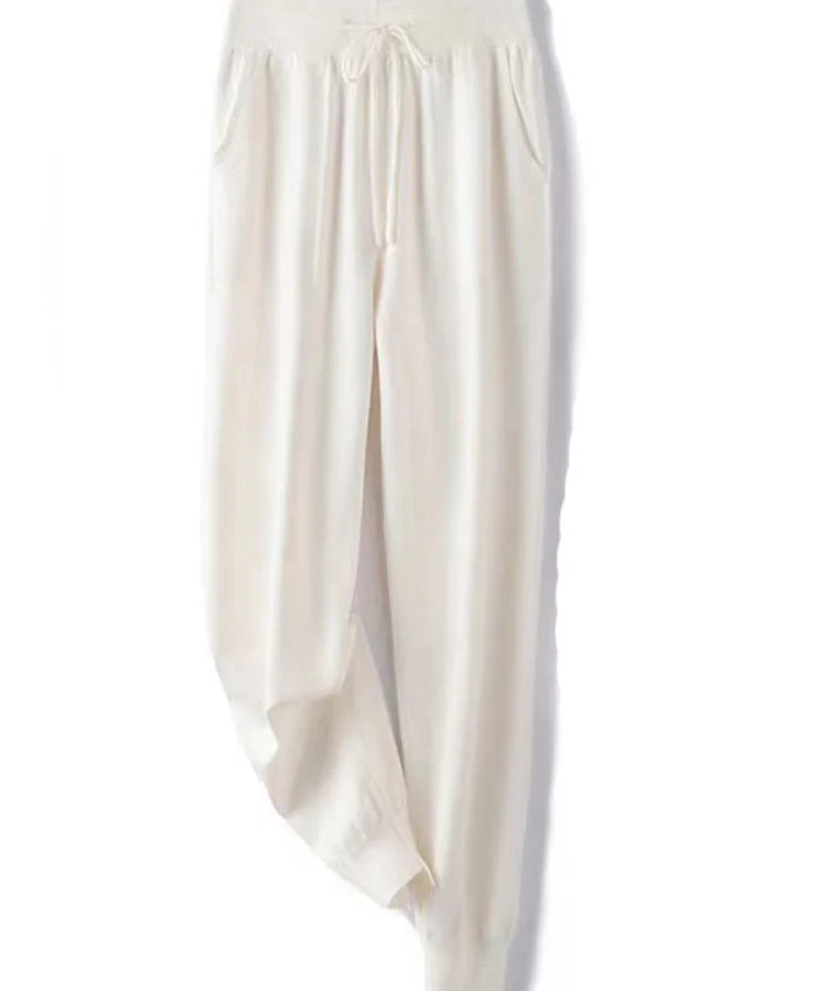 Giselle | Women's Wool Knit Pants with High Waist