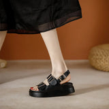 Cressida | Women's Platform Sandal with Buckles and Insoles