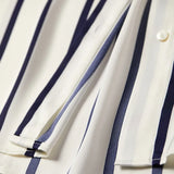 Maren | Women Blouse With Satin Stripe Design