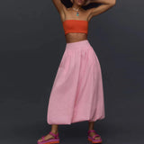 Maravi | Women's Skirt with Stretch Waist and Balloon Hem