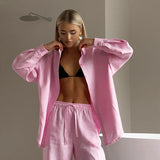 Ellis | Women's Cotton Two Piece Set Trousers