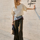 Maisie | Women Top With Linen Drop Shoulder