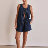 Valeria | Women's Denim Two Piece Set Shorts