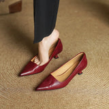 Ashton | Women’s Leather Heels with Pointed-Toe and Stiletto