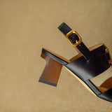 Isadora | Women's Sandal with Chain and Block Heel