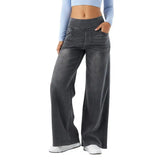 Daphne | Women's Stretch Denim Pants with Elastic Waistband