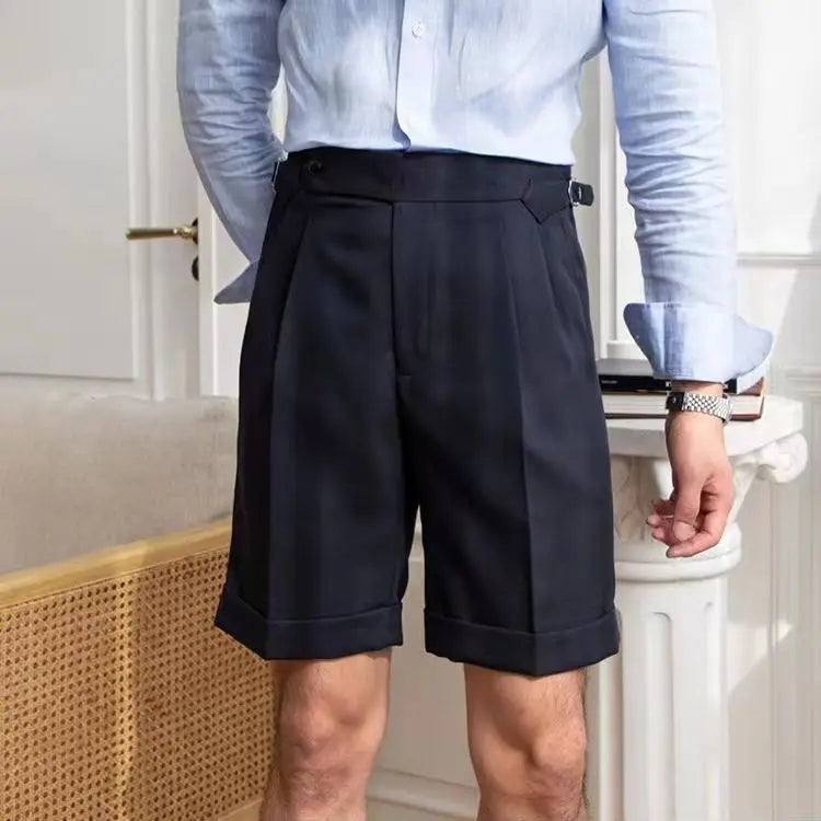Ryker | Men's Shorts with Waist Buckle and Buttons