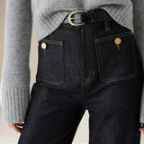 Briar | Women's Wide Leg Denim Jeans with High Waist