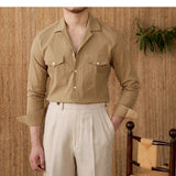 Grayson | Men's Cotton Seersucker Cuban Collar Shirt