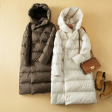 Isabella | Women's Full-Length Duck Down Parka with Structured Hood