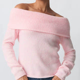 Clara | Women Top With Off Shoulder Knit