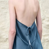 Juniper | Women Top With Linen Halter Neck