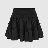 Viora | Women's Skirt with Stretch Waist and Ruffle Layers