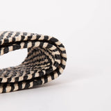 Calla | Women Belt with Woven Straw and Wood Buckle