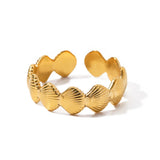 Costa | Women Rings with Ocean Design and Gold Plating