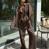 Ellis | Women's Cotton Two Piece Set Trousers