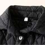 Maren | Women's Diamond Quilted Long Coat with Drawstring Waist