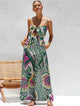 Adeline | Women's Wide Leg Jumpsuit with Bow Waist Detail