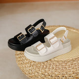 Cressida | Women's Platform Sandal with Buckles and Insoles