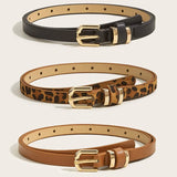 Savannah | Women Belt with Animal Print and Leather