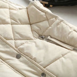 Delphine | Women's Diamond Quilted Jacket with Stand Collar and Zip Closure