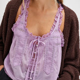 Fiorella | Women Camisole With Lace Trim Detail