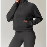 Taylor | Women's Half-Zip Fleece Hoodie for Workout and Training