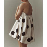 Diana | Women's Strapless A-Line Dress with Bubble Hem