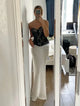 Seraphine | Women's Satin Maxi Skirt with Fishtail Hem