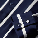 Maren | Women Blouse With Satin Stripe Design