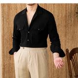 Grayson | Men's Cotton Seersucker Cuban Collar Shirt
