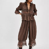 Amelia | Women's Cotton Two Piece Set Bloomers