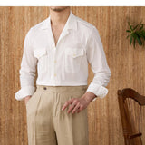 Grayson | Men's Cotton Seersucker Cuban Collar Shirt