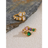 Fiorella | Women Ring with Heart Design and Gold Plating