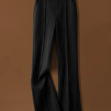 Arden | Women's Wool Blend Flare Trousers with High Waist
