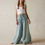 Aria | Women's Denim Pants with Drawstring Waist