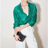 Helena | Women Shirt With Lapel Collar Design