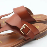 Valencia | Women's Leather Sandal with Buckle and Support