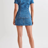 Dakota |  Women's Denim Two Piece Set Skirt