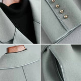 Kate | Women's Wool Cashmere Blend Coat with Belted Waist