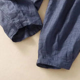 Éline | Women's Linen Tapered Pants with High Stretch Waist